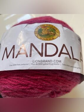 Lion Brand Mandala Yarn - Deep Pink ‘Cupid’